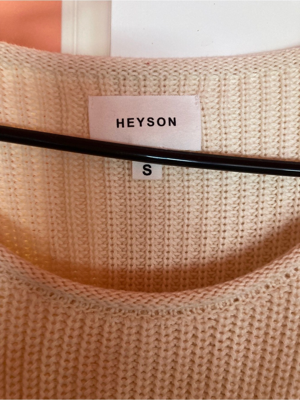 Heyden Cream Off-The-Shoulder Crochet-Sleeve Sweater - Picture 3 of 6